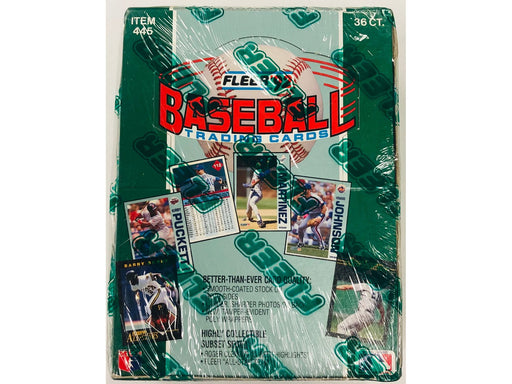 Sports Cards Fleer - 1992 - Baseball - Hobby Box - Cardboard Memories Inc.