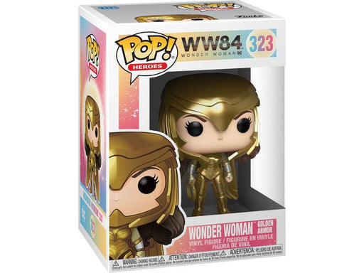 Action Figures and Toys POP! - DC Super Heroes - WW84 - Wonder Woman with Golden Armour - Cardboard Memories Inc.