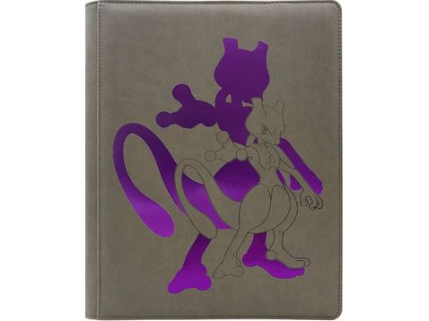 Supplies Ultra Pro - Pokemon - Leatherette Side-loading Trading Card Premium Binder - Mewtwo - Cardboard Memories Inc.