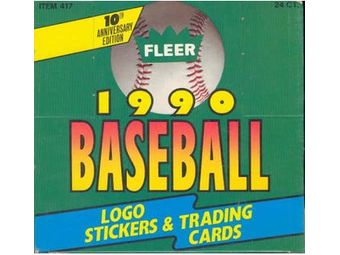 Sports Cards Fleer - 1990 - Baseball - Hobby Box - Cardboard Memories Inc.
