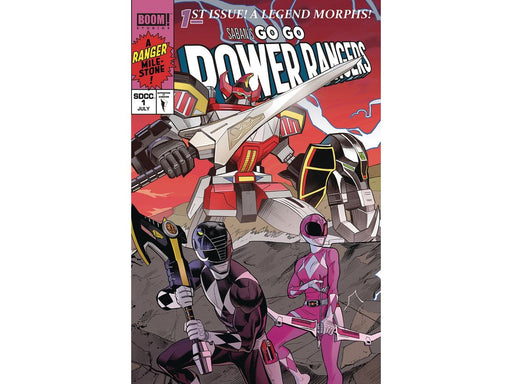 Comic Books Boom Comics - Go Go Power Rangers 001 - Mora SDCC Connecting Cover A Variant Edition (Cond. VF-) - 7254 - Cardboard Memories Inc.