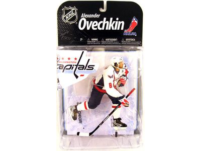Action Figures and Toys McFarlane Toys - NHL - Washington Capitals - Alexander Ovechkin - White Jersey - Cardboard Memories Inc.