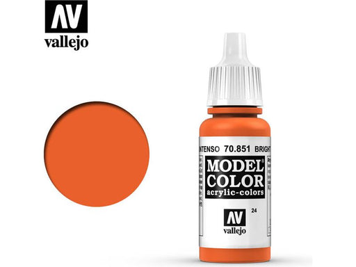 Paints and Paint Accessories Acrylicos Vallejo - Bright Orange - 70 851 - Cardboard Memories Inc.