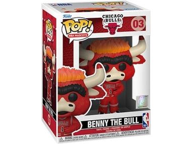 Action Figures and Toys POP! - Sports - NBA Mascots - Chicago Bulls - Benny the Bull - Cardboard Memories Inc.