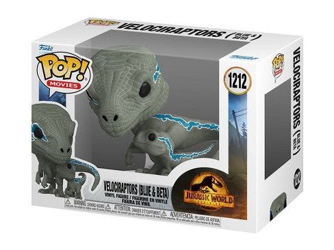 Action Figures and Toys POP! -  Movies - Jurassic World - Velociraptors (Blue and Beta) - Cardboard Memories Inc.