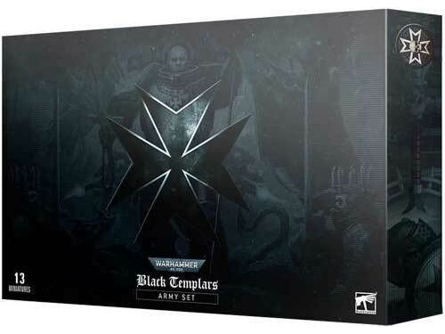 Collectible Miniature Games Games Workshop - Warhammer 40K - Black Templars - Army Set - 55-27 - Cardboard Memories Inc.