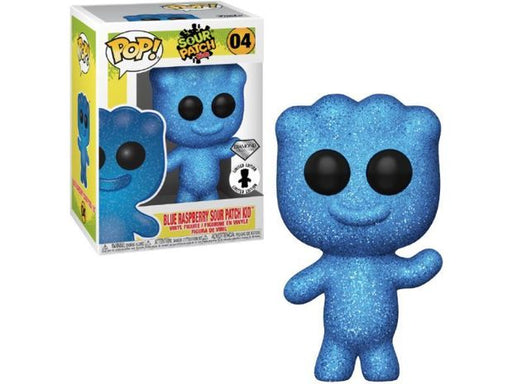 Action Figures and Toys POP! - Ad Icons - Sour Patch Kids - Candy Blue Raspberry Sour Patch Kid (Glitter) - Diamond Collection Special Edition - Cardboard Memories Inc.