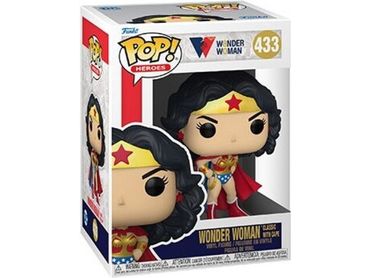 Action Figures and Toys POP! - DC Super Heroes - Wonder Woman 80th Anniversary - Wonder Woman Classic with Cape - Cardboard Memories Inc.