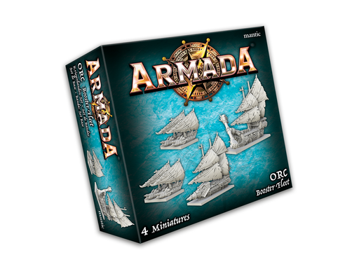 miniatures Mantic Games - Armada - Orc - Booster Fleet - MG-ARO102 - Cardboard Memories Inc.