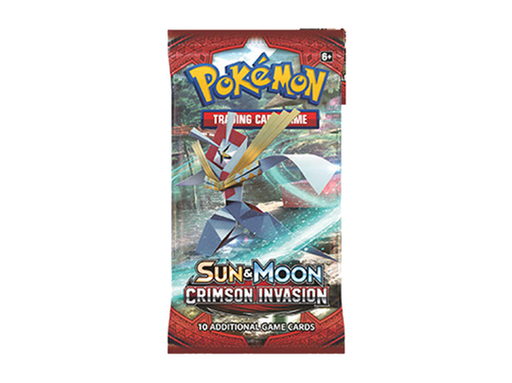 Trading Card Games Pokemon - Sun and Moon - Crimson Invasion - Booster Pack - Cardboard Memories Inc.