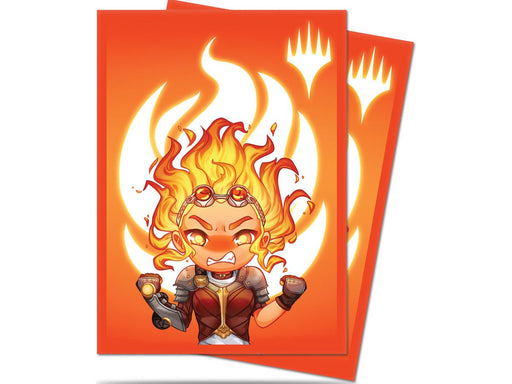 Supplies Ultra Pro - Deck Protector Sleeves - Magic the Gathering - Chibi Collection - Chandra - Maximum Power - Cardboard Memories Inc.