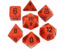 Dice Chessex Dice - Speckled Fire - Set of 7 - CHX 25303 - Cardboard Memories Inc.