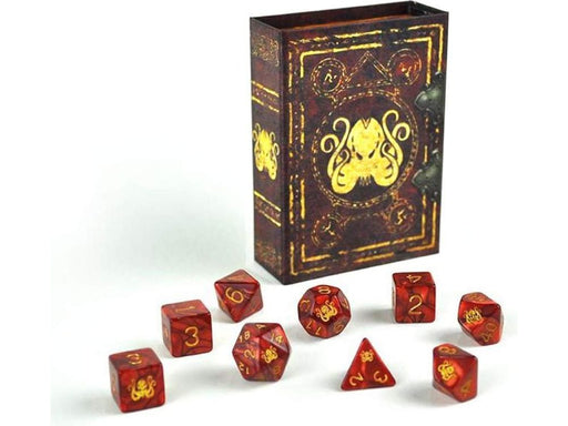 Dice Games Elder Dice - Cthulhu - Polyhedral Dice Set of 9 - Cardboard Memories Inc.