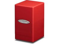 Supplies Ultra Pro - Satin Tower Deck Box - Red - Cardboard Memories Inc.