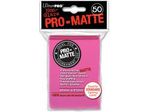 Supplies Ultra Pro - Deck Protectors - Standard Size - 50 Count Matte Bright Pink - Cardboard Memories Inc.