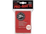 Supplies Ultra Pro - Deck Protectors - Standard Size - 50 Count Pro-Matte Red - Cardboard Memories Inc.