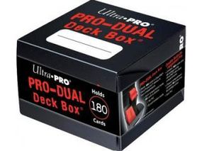 Supplies Ultra Pro - 180ct Dual Deck Box - Black - Cardboard Memories Inc.