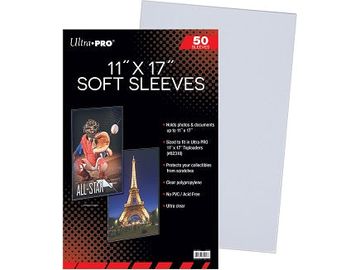 Supplies Ultra Pro - 11x17 Soft Sleeves - Cardboard Memories Inc.