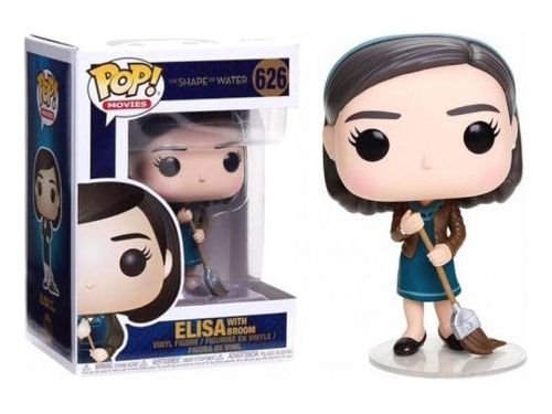 Action Figures and Toys POP! - Movies - Shape of Water - Elisa with Broom - Cardboard Memories Inc.