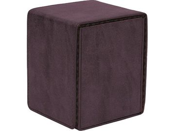 Supplies Ultra Pro - Deck Box - Alcove Flip - Suede Collection - Amethyst - Cardboard Memories Inc.