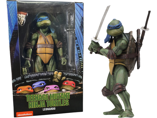 Action Figures and Toys NECA - Teenage Mutant Ninja Turtles - Leonardo - Action Figure - Cardboard Memories Inc.