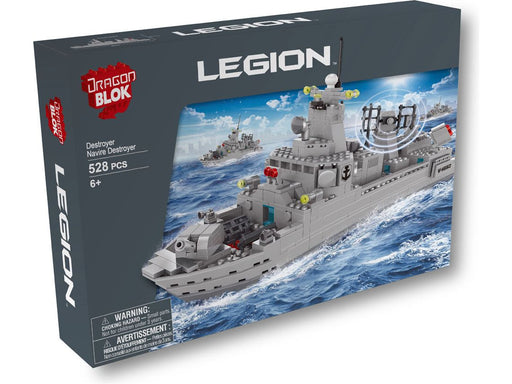 Action Figures and Toys Import Dragon - Dragon Blok - Legion - Destroyer Ship - Building Blocks Model - Cardboard Memories Inc.