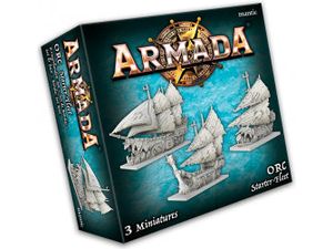 miniatures Mantic Games - Armada - Orc - Starter Fleet - MG-ARO101 - Cardboard Memories Inc.