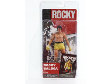 Action Figures and Toys NECA - 2012 - Rocky III - Rocky Balboa in Gold Trunks - Action Figure - Cardboard Memories Inc.