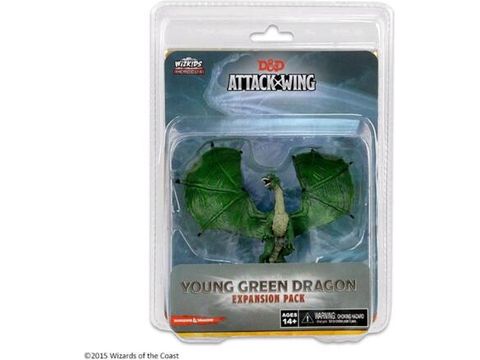 Collectible Miniature Games Wizkids - Dungeons and Dragons Attack Wing - Young Green Dragon - Expansion Pack - 71972 - Cardboard Memories Inc.