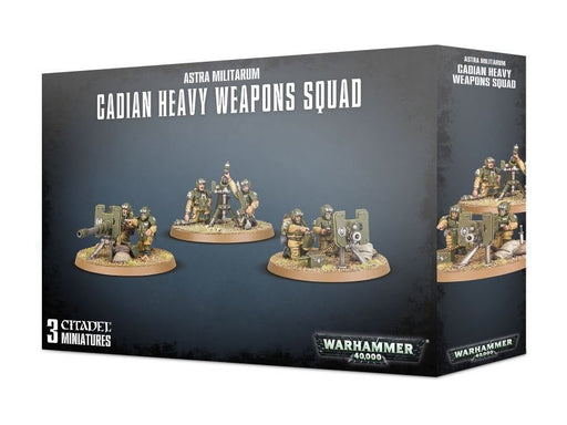 Collectible Miniature Games Games Workshop - Warhammer 40K - Astra Militarum - Cadian Heavy Weapons Squad - 47-19 - Cardboard Memories Inc.