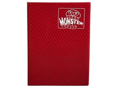 Supplies BCW - Monster - 9 Pocket Binder - Holofoil Red - Cardboard Memories Inc.