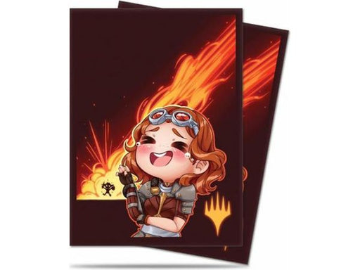 Supplies Ultra Pro - Deck Protector Sleeves - Magic the Gathering - Chibi Collection - Chandra - Laughing - Cardboard Memories Inc.