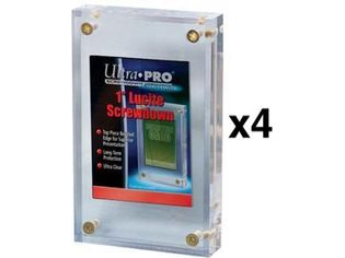 Supplies Ultra Pro - 1 Inch Lucite Screwdown - 4 Pack Combo - Cardboard Memories Inc.