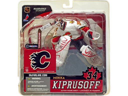 Action Figures and Toys McFarlane Toys - Hockey - Calgary Flames - Mikka Kiprusoff (White jersey Variant) - Cardboard Memories Inc.