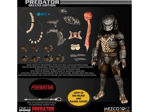 Action Figures and Toys Mezco Toys - One-12 Collective Predator - Predator - Cardboard Memories Inc.