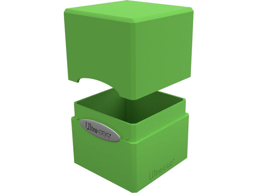 Supplies Ultra Pro - Satin Cube Trading Card Deck Box - Lime Green - Cardboard Memories Inc.