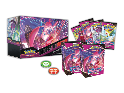 Trading Card Games Pokemon - Sword and Shield - Fusion Strike - Build and Battle Stadium Box - Cardboard Memories Inc.