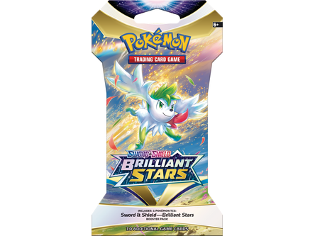 Trading Card Games Pokemon - Sword and Shield - Brilliant Stars - Blister Booster Pack - Cardboard Memories Inc.