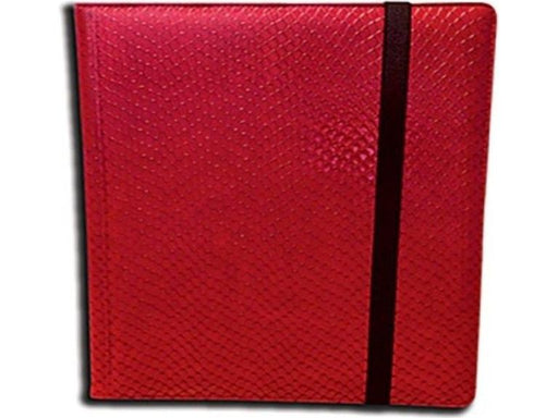 Supplies Legion - Dragonhide - 3x4 12-Pocket Binder - Red - Cardboard Memories Inc.