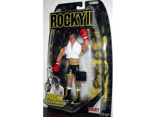 Action Figures and Toys Jakks Pacific - Rocky Collector Series - Rocky II - Rocky Balboa - Post Fight - Cardboard Memories Inc.