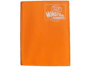 Supplies BCW - Monster - 9 Pocket Binder - Matte Orange With Black Pages - Cardboard Memories Inc.