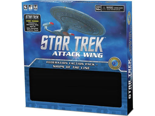 Collectible Miniature Games Wizkids - Star Trek Attack Wing - Federation Faction Pack - Ships of The Line - Cardboard Memories Inc.