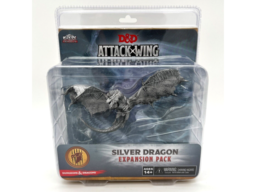 Collectible Miniature Games Wizkids - Dungeons and Dragons Attack Wing - Silver Dragon Expansion Pack - 71605 - Cardboard Memories Inc.