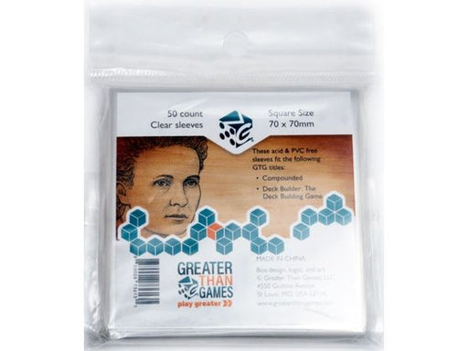 Board Games Greater Than Games - Card Sleeves - Square 50ct - Cardboard Memories Inc.