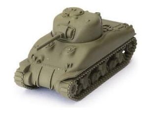 miniatures Gale Force Nine - World of Tanks - Wave 2 - American - M4A1 Sherman (75mm) - Medium Tank - 625466 - Cardboard Memories Inc.