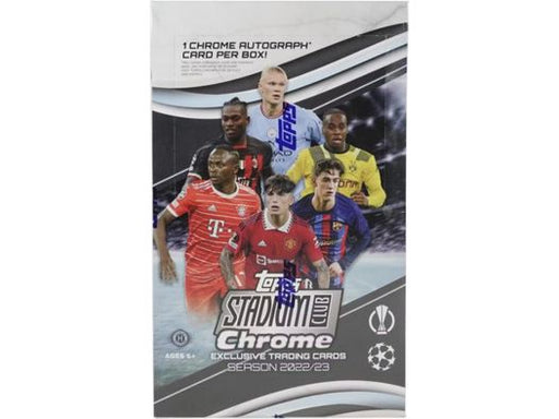 Sports Cards Topps - 2023 - Soccer - UEFA - Stadium Club - Chrome - Hobby Box - Cardboard Memories Inc.