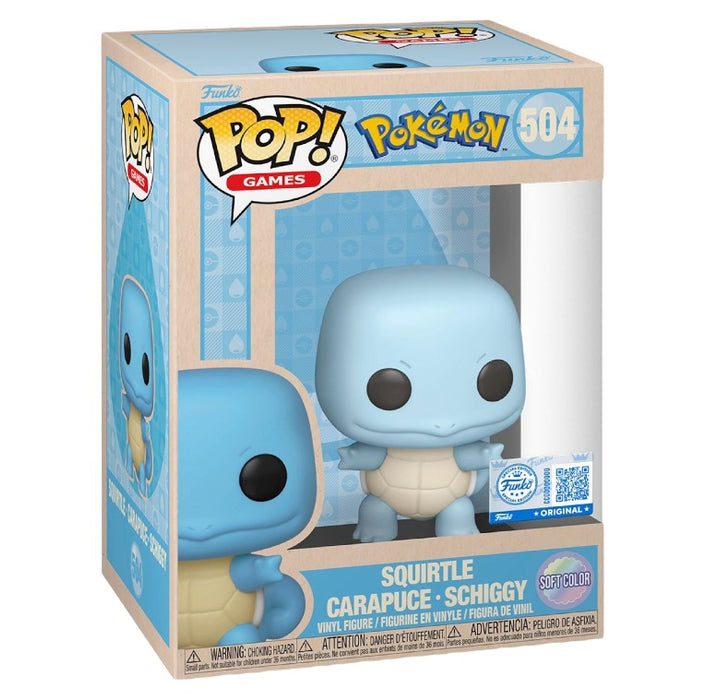 Action Figures and Toys POP! - Games - Pokemon - Squirtle (Soft Color) - Cardboard Memories Inc.