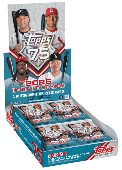 Collectable Sports Trading Cards Topps - 2026 - Baseball - Update - Hobby Box |
Cardboard Memories Inc.
887521167050