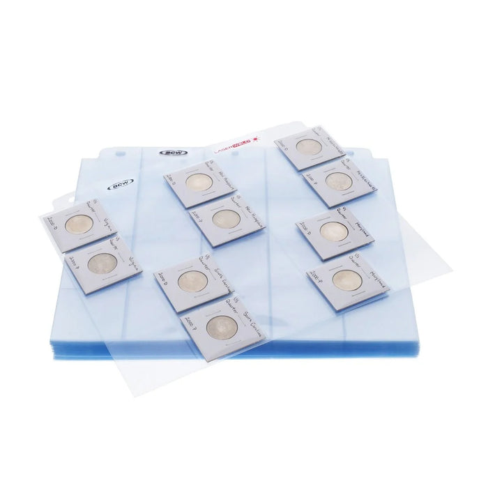 Supplies BCW - 20 Pocket LaserWeld Binder Pages - Box of 100 - Cardboard Memories Inc.