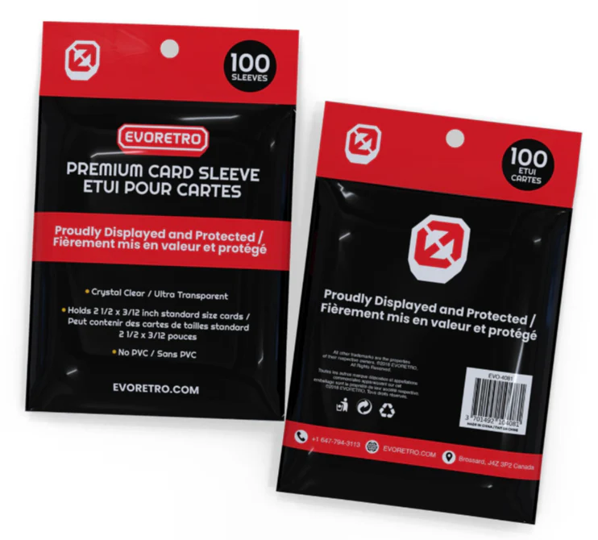 Card Supplies Evoretro - Standard Size Sleeves - Cardboard Memories Inc.
